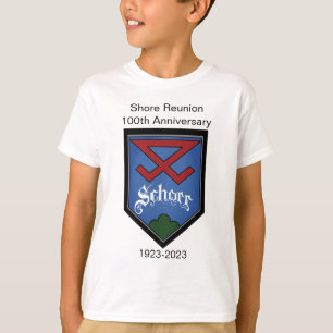 Shore Reunion 100-årssköld (pojkar) T Shirt