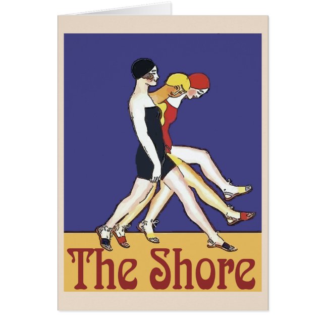 Shore Walk Hälsningskort (Framsidan)
