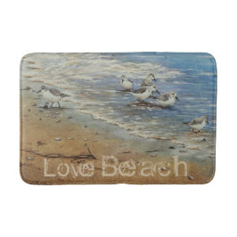 Shorebirds på stranden/den kust- dekoren badrumsmatta