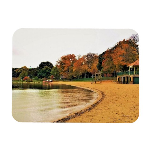 Shorefront of Sjö Genève, Wisconsin Magnet (Horisontell)