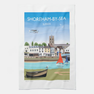 Shoreham by Sea Tea Towel Kökshandduk