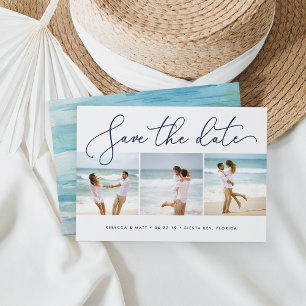 Shoreline Beach Wedding Photo Spara Datumet