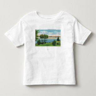 Shoreline beskådar av Pontoosuc sjön T-shirt