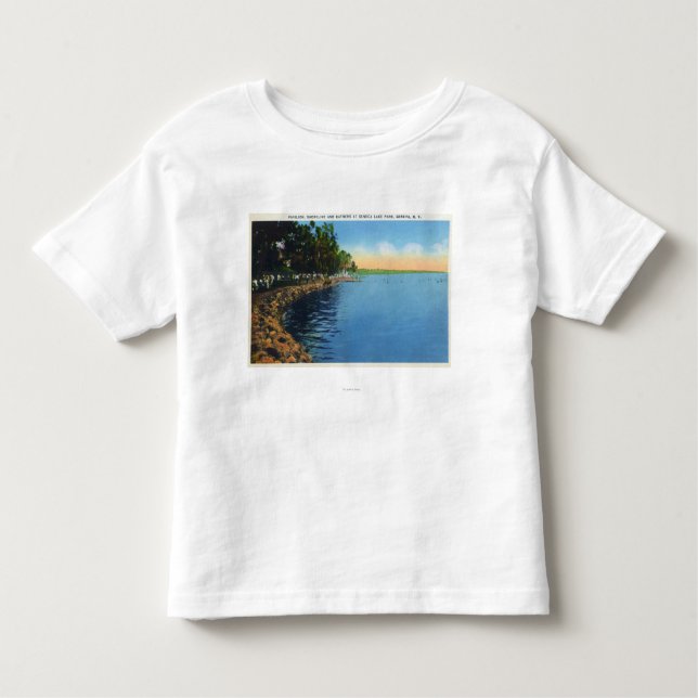 Shoreline beskådar av Seneca som sjön parkerar T-shirt (Framsida)