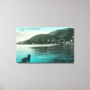 Shoreline beskådar av södra SausalitoSausalito, Canvastryck