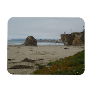 Shoreline för klippaAlong Pismo strand Magnet