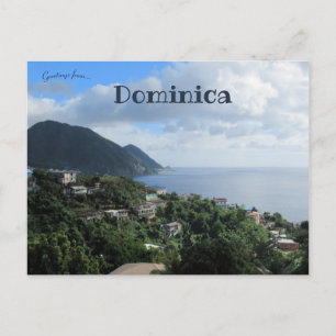 Shoreline of Dominica Vykort