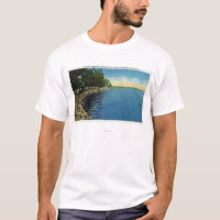 Shoreline, paviljong och simmare