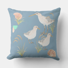 Shoreline Sandpipers i sjögräs Kudde