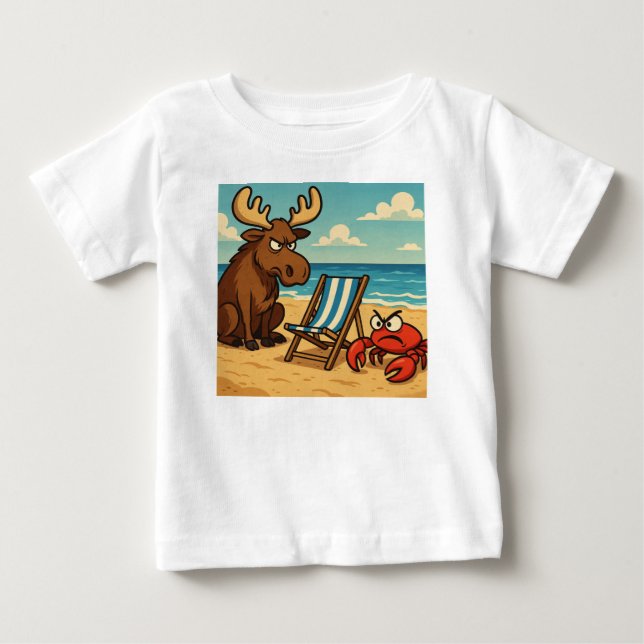 Shoreline Showdown – Who Gets the Seat? Kids Tee (Framsida)