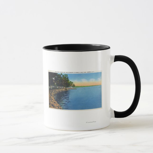 Shoreline View of Seneca Sjö Park Pavilion Mugg (Höger)