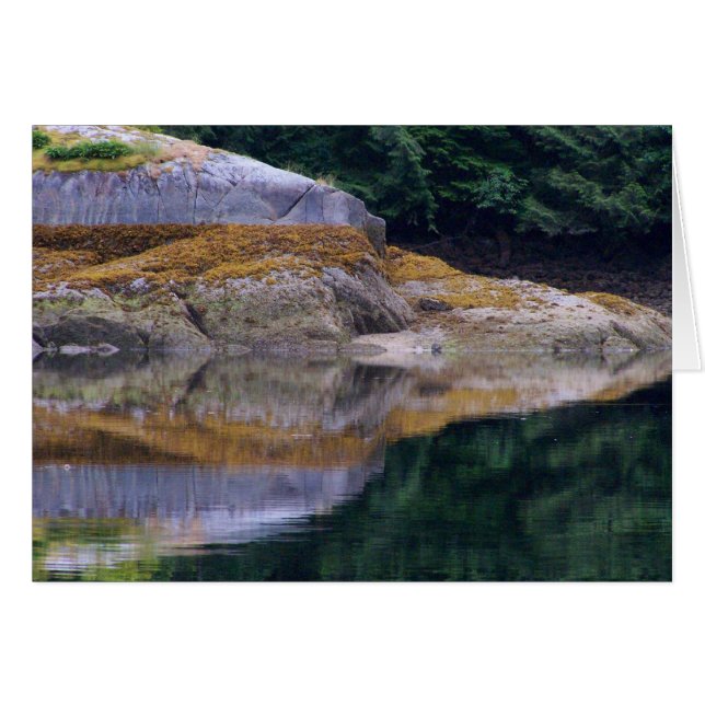 Shorelinreflektioner #7 hälsningskort (Framsidan Horizontal)