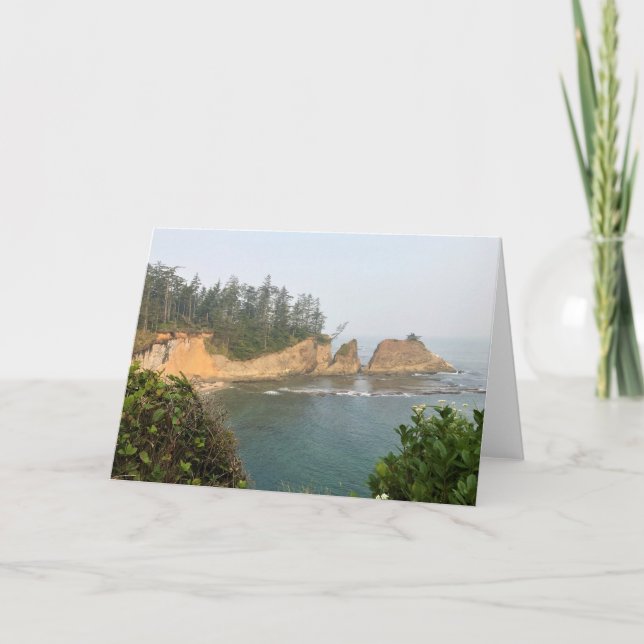 Shores Acres State Park, Oregon Kusten Kort (Framsida)