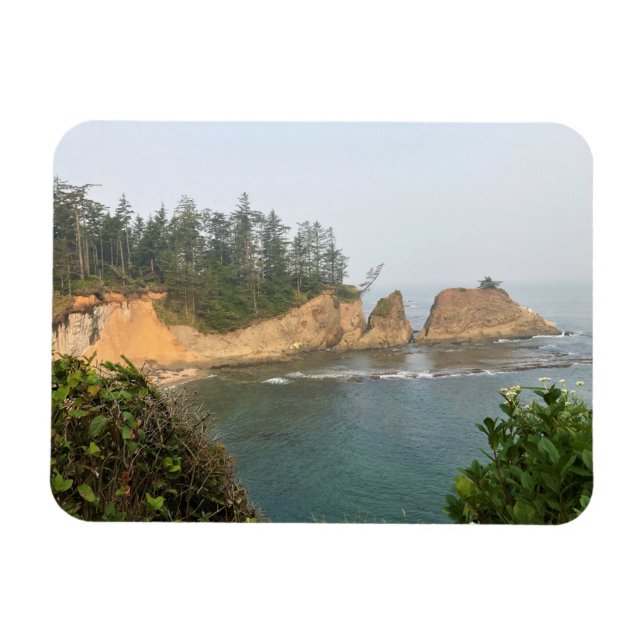 Shores Acres State Park, Oregon Kusten Magnet (Horisontell)