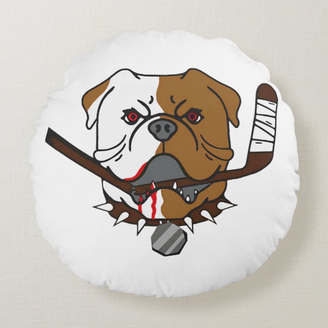 SHORESY Sudbury Bulldogs Rund Kudde (Framsidan)