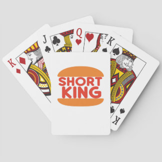 Short King Funny Minimal Design Casinokort