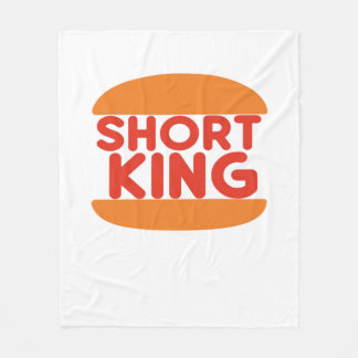 Short King Funny Minimal Design Fleecefilt