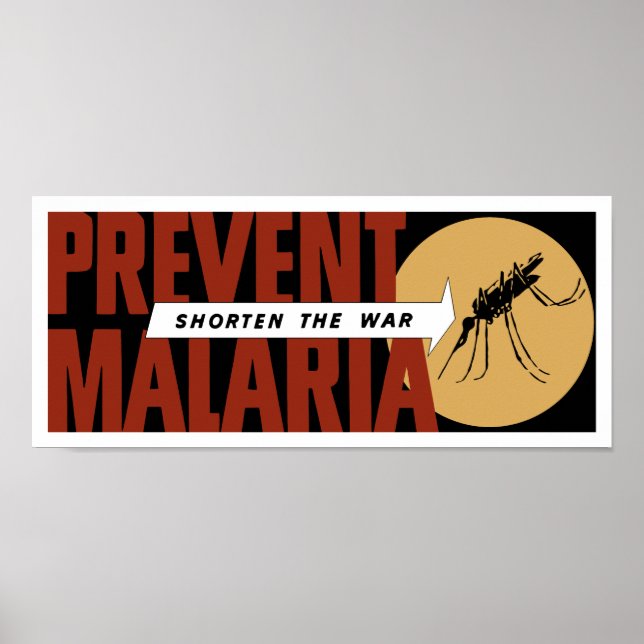 Shorten Krig - Prevent Malaria Poster (Framsidan)