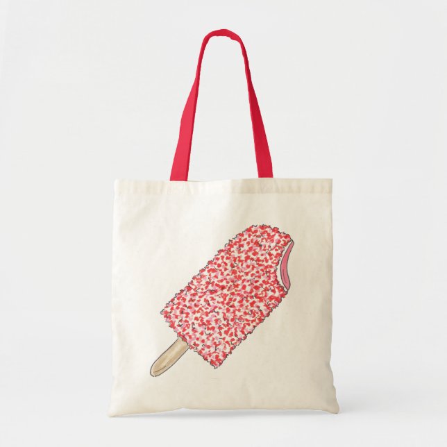 Shortkaka Popsicles Tote Bag Tygkasse (Framsidan)