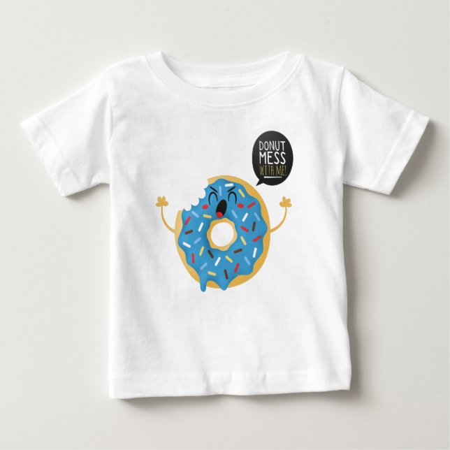 Shortsleeve Romper Pojke Donut  med mig T Shirt (Framsida)