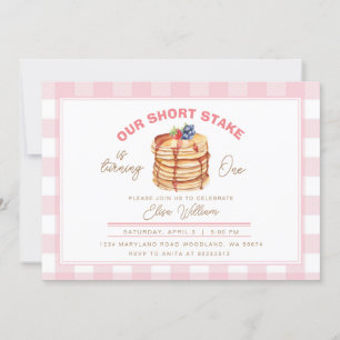 Shortstack Pancake Breakfast Birthday Inbjudningar