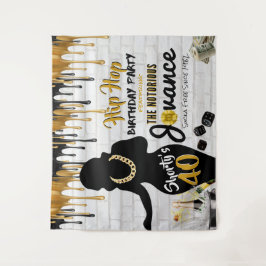 Shorty's 40| 90's Hip hop Birthday Drip BackDrop