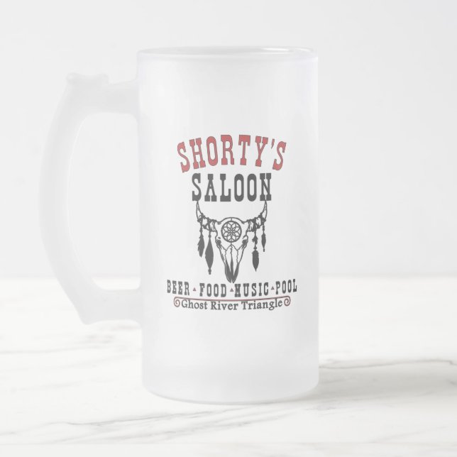 Shorty's Saloon Frostat Ölglas (Vänster)