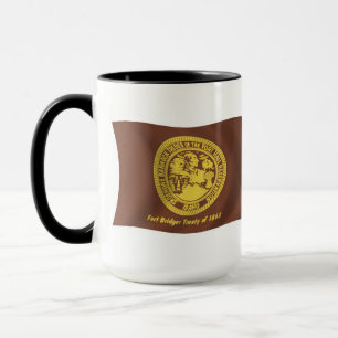 Shoshone Bannock Stammar Flagg Mugg