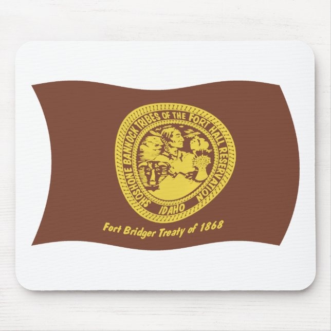Shoshone Bannock Stammar Flagg Musmatta (Framsidan)