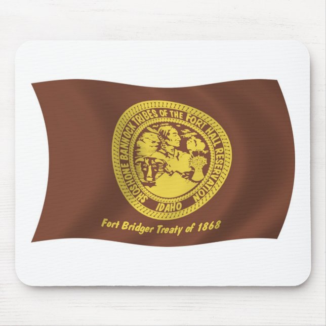 Shoshone Bannock Stammar Flagg Musmatta (Framsidan)