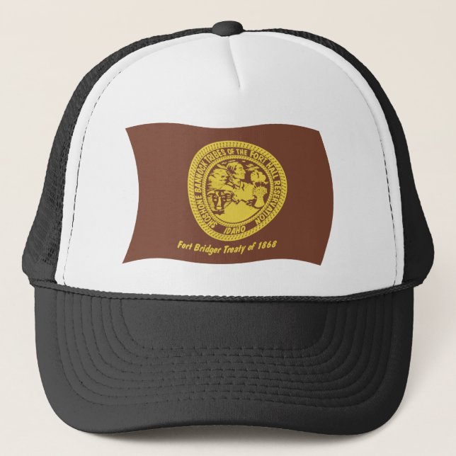 Shoshone Bannock Stammens Flagghatt Truckerkeps (Framsida)