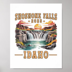 Shoshone Falls 2025 Idaho Road Resa Vacation Adven Poster
