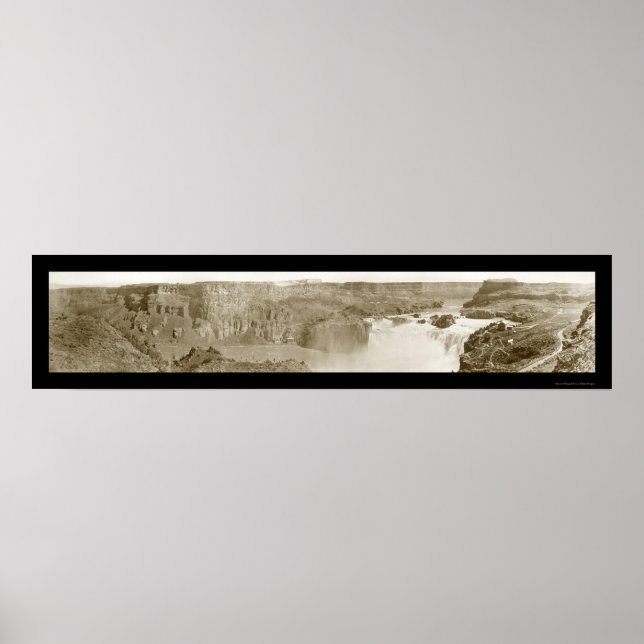 Shoshone Falls Idaho Photo 1913 Poster (Framsidan)