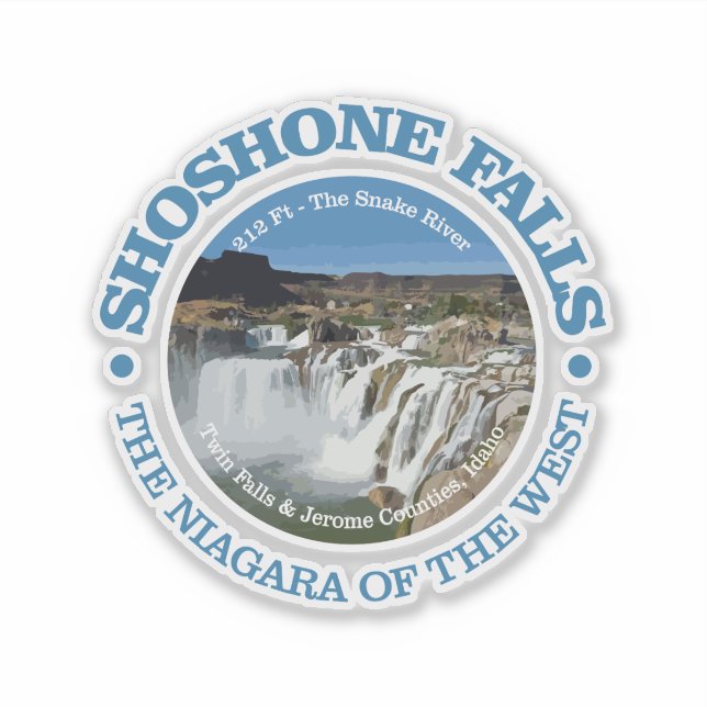Shoshone Falls Klistermärken (Framsida)