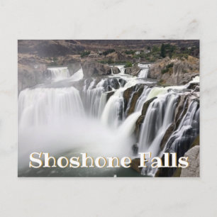 Shoshone Falls Lång exponering Vattenfall Foto Vykort