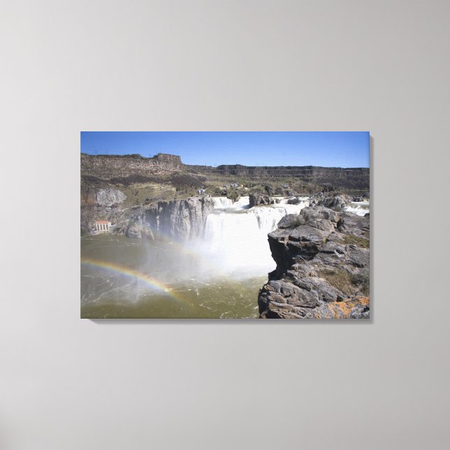 Shoshone Falls på Snake River i Twin Falls Canvastryck (Framsida)