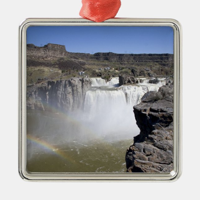Shoshone Falls på Snake River i Twin Falls, Julgransprydnad Metall (Framsidan)