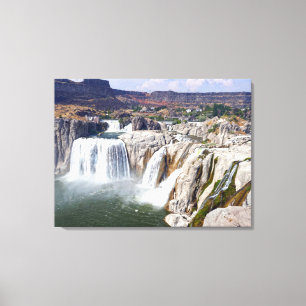 Shoshone Falls på Snake River, Idaho Canvastryck