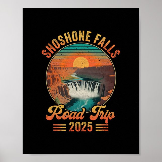 Shoshone Falls Road Trip 2025 Sommarresa Familj Poster (Framsidan)