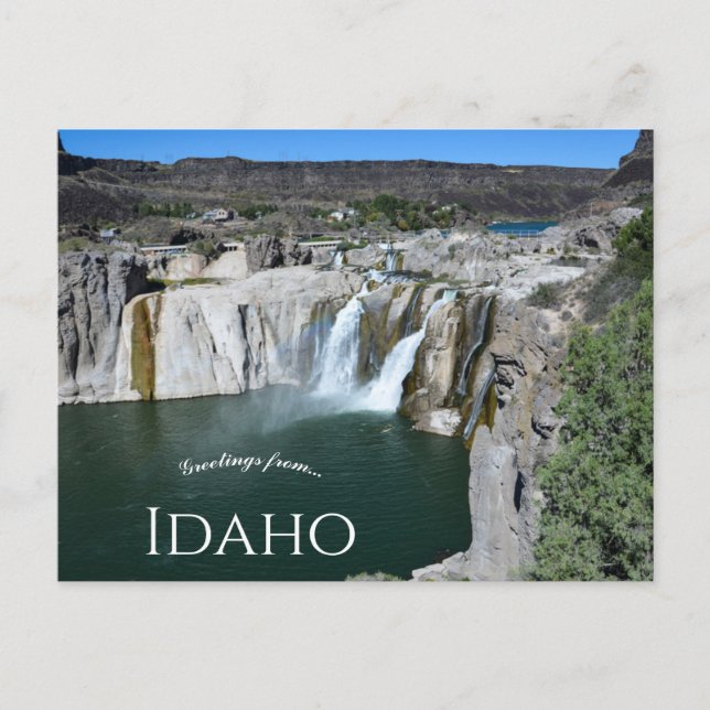 Shoshone Falls Snake River Idaho Vykort (Framsida)