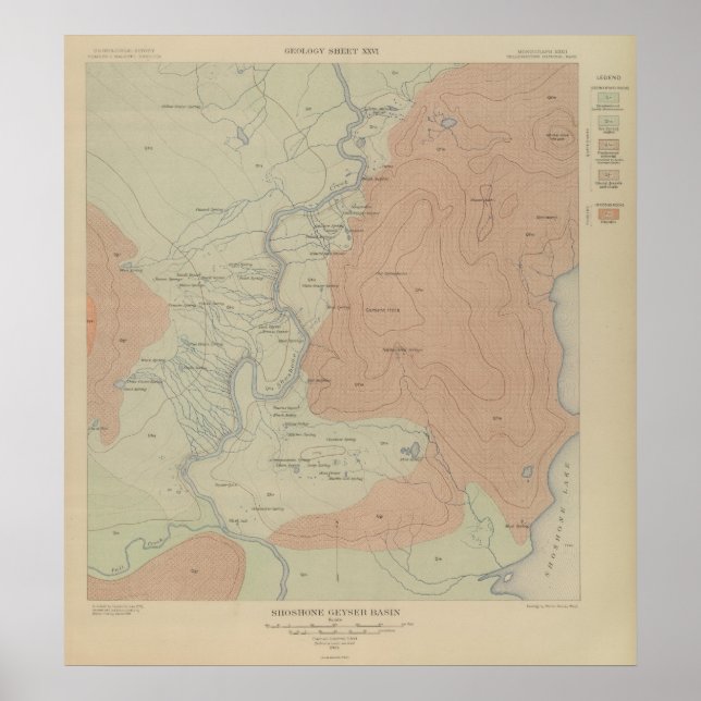 Shoshone Geyser Basin Poster (Framsidan)