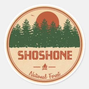 Shoshone National Forest Runt Klistermärke