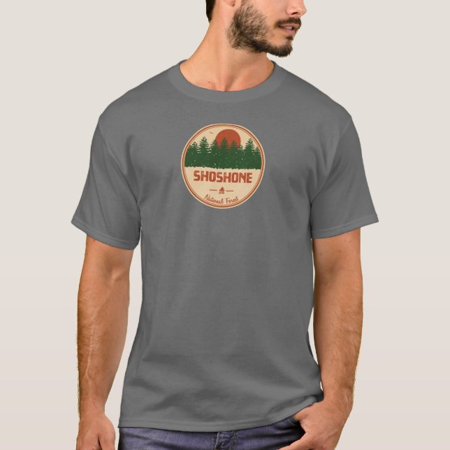 Shoshone National Forest T Shirt (Framsida)
