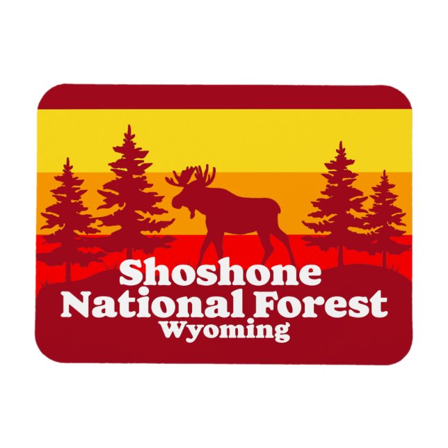 Shoshone National Forest Wyoming Magnet (Horisontell)