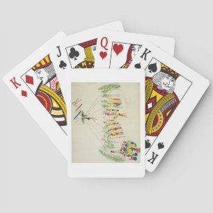 Shoshone Sol Dance (pigment på mulin) Spel Kort