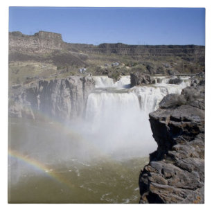 Shoshonefallen på Snake River i Twin Falls, Kakelplatta
