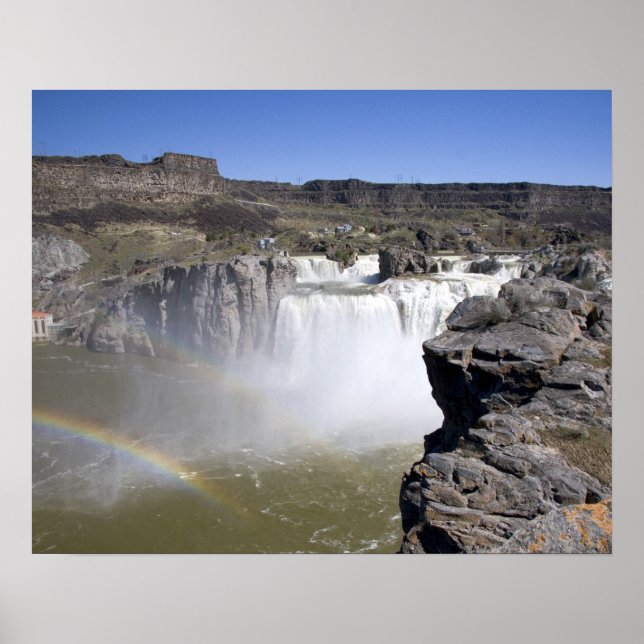 Shoshonefallen på Snake River i Twin Falls, Poster (Framsidan)