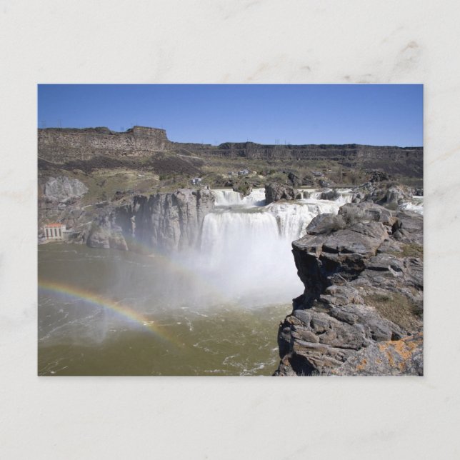 Shoshonefallen på Snake River i Twin Falls, Vykort (Framsida)
