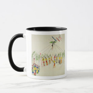 Shoshonesoldansen (pigmenten på muslin) mugg