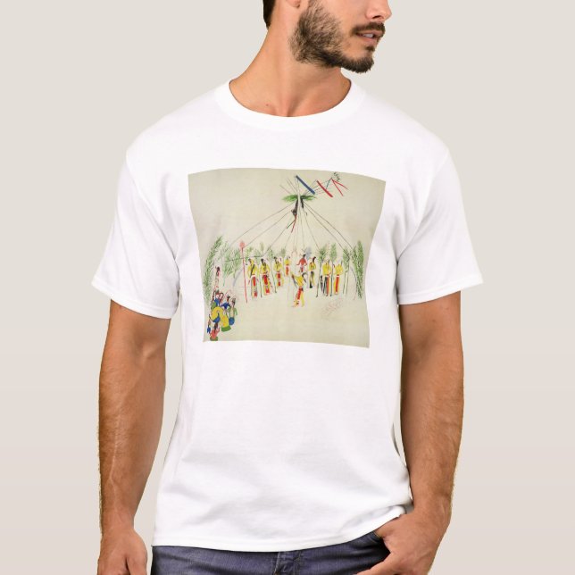 Shoshonesoldansen (pigmenten på muslin) tee (Framsida)